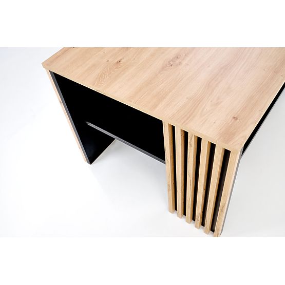 Table basse FEMINA chêne artisan/noir