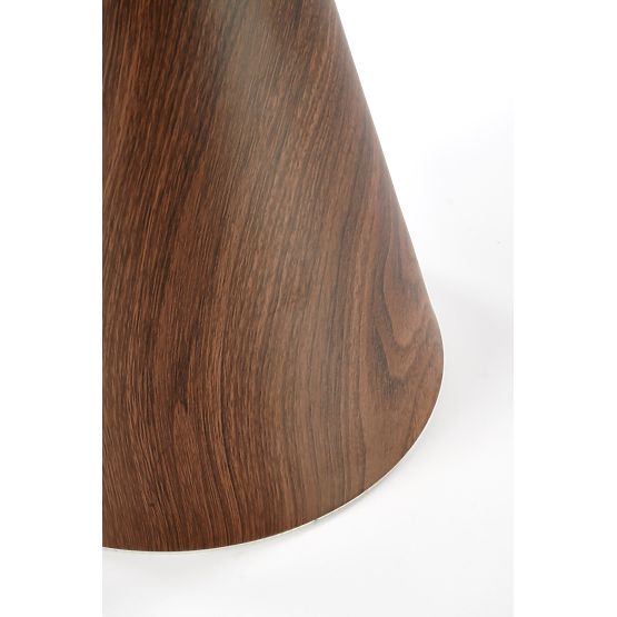 Table basse GENESIS_S marbre blanc / noyer / doré