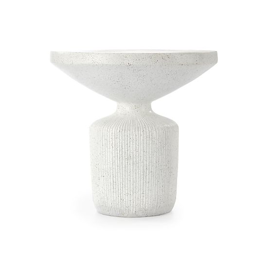 Table basse GIZA composite - oxyde de magnésium, blanc (1p=1pc)