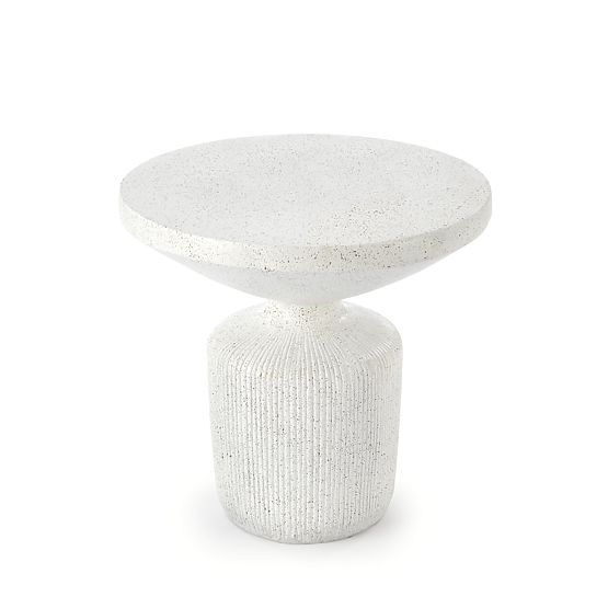 Table basse GIZA composite - oxyde de magnésium, blanc (1p=1pc)