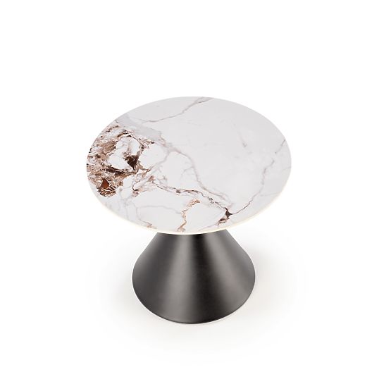 Table basse GORETTI_S marbre blanc / noir (2p=1ks)