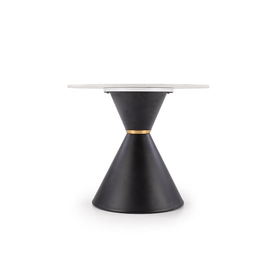 Table basse GORETTI_S marbre blanc / noir (2p=1ks)