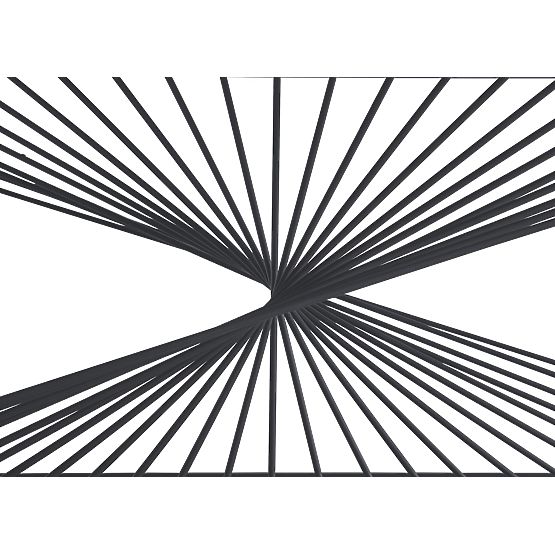 Table basse INFINITY 2, marbre gris / noir (2p=1pc)