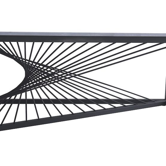 Table basse INFINITY 2, marbre gris / noir (2p=1pc)