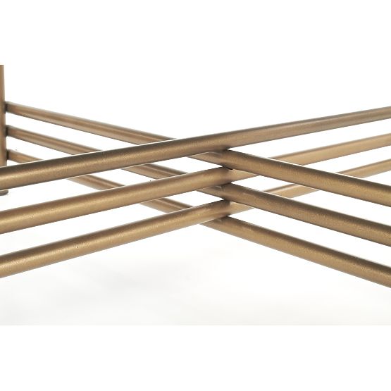 Table basse ISMENA cadre - doré, plateau - noir (1p=1pc)