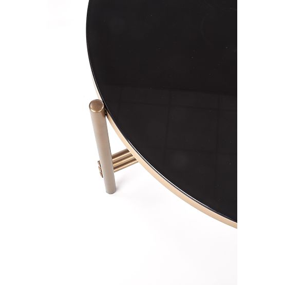 Table basse ISMENA cadre - doré, plateau - noir (1p=1pc)