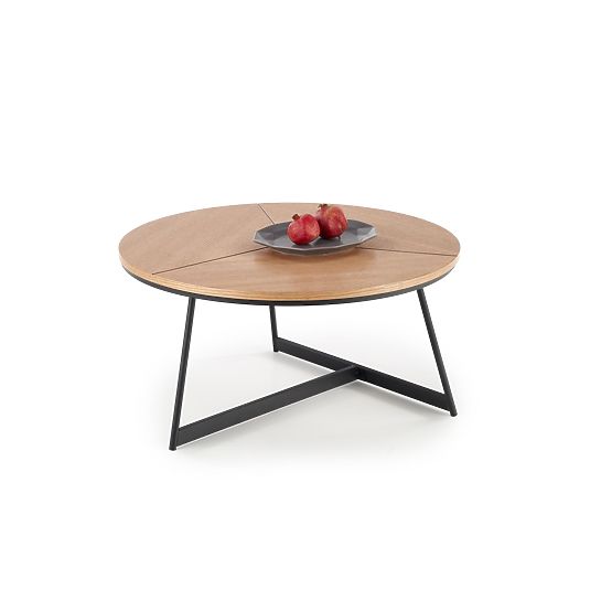 Table basse KARIDA chêne naturel/noir (1p=1pc)