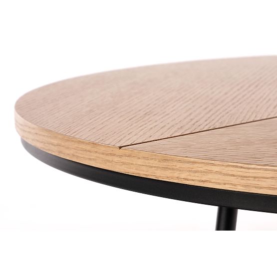 Table basse KARIDA chêne naturel/noir (1p=1pc)