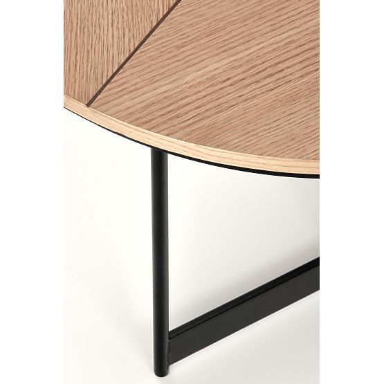 Table basse KARIDA chêne naturel/noir (1p=1pc)