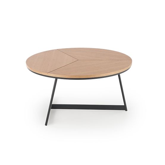 Table basse KARIDA chêne naturel/noir (1p=1pc)