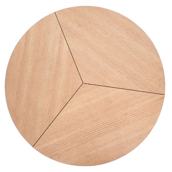 Table basse KARIDA chêne naturel/noir (1p=1pc)