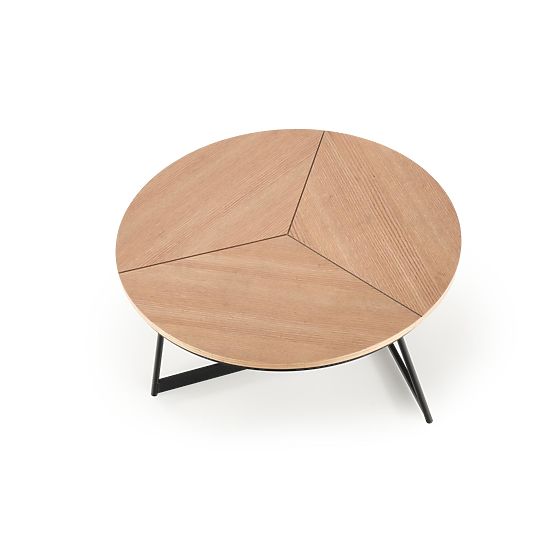 Table basse KARIDA chêne naturel/noir (1p=1pc)