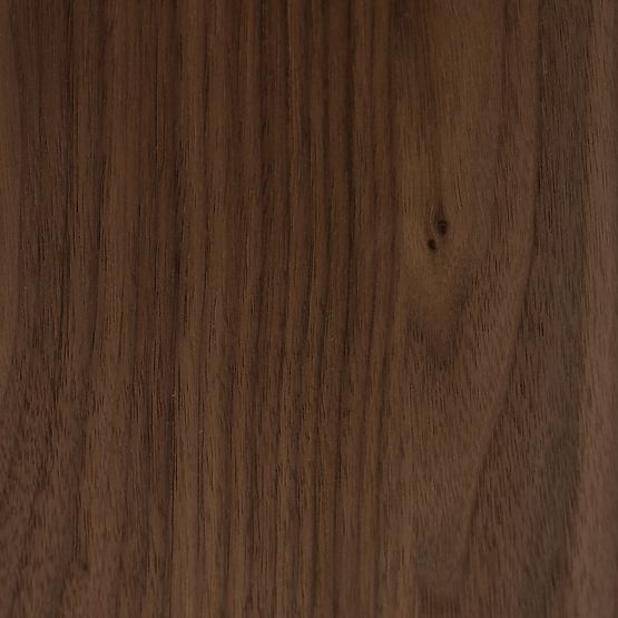 Table basse Kyoto 80 cm, ronde, travertin/noyer