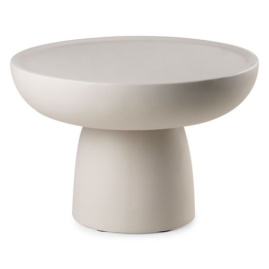 Table basse Lagoon 60 cm, beige, mat