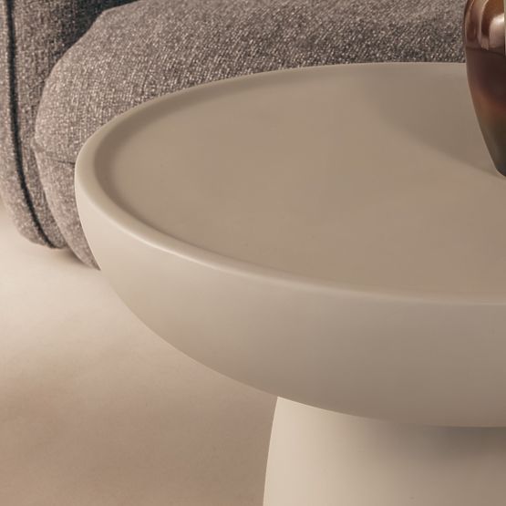 Table basse Lagoon 60 cm, beige, mat