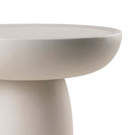 Table basse Lagoon 60 cm, beige, mat