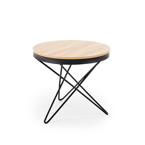 Table basse LEILA, naturel / noir (1p=1pc)