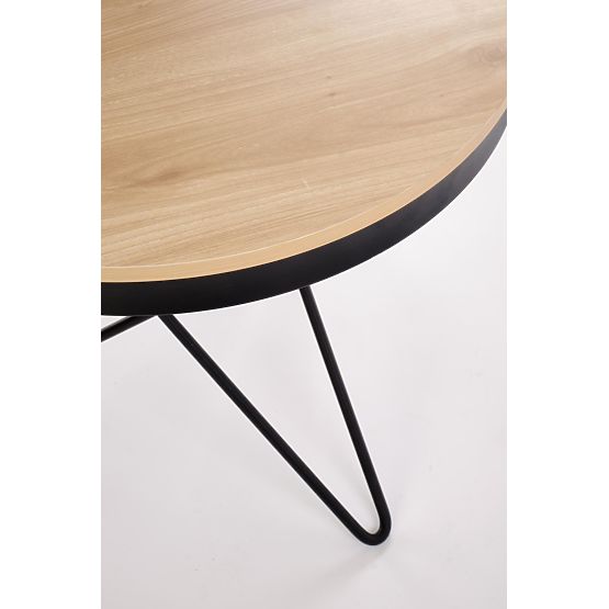 Table basse LEILA, naturel / noir (1p=1pc)