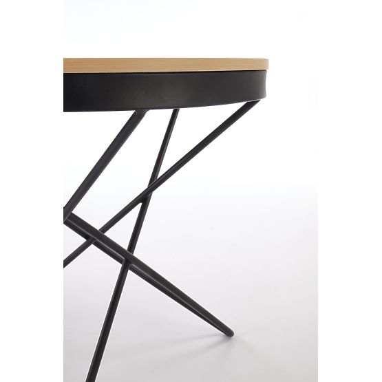 Table basse LEILA, naturel / noir (1p=1pc)