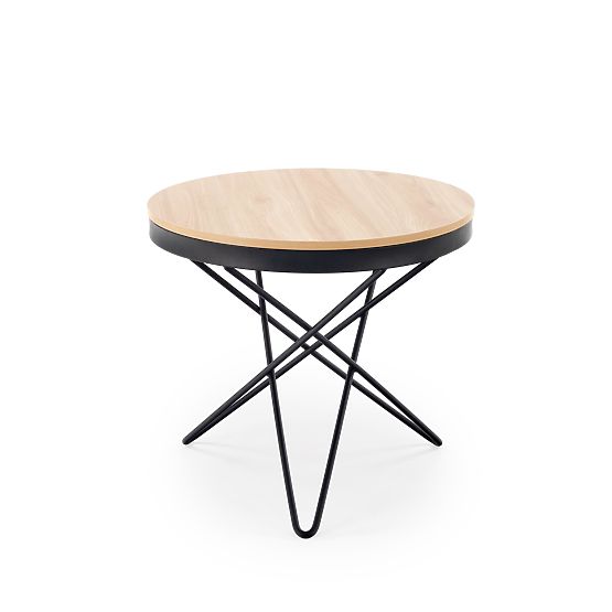 Table basse LEILA, naturel / noir (1p=1pc)