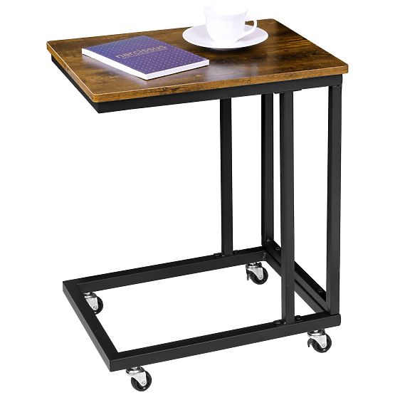 Table basse loft industriel Meren en chêne antique