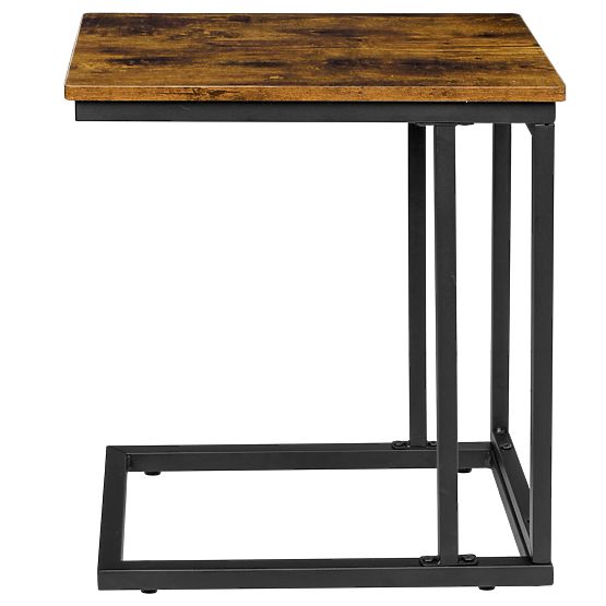 Table basse loft industriel Meren en chêne antique