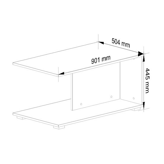 TABLE BASSE MARGO BLANC