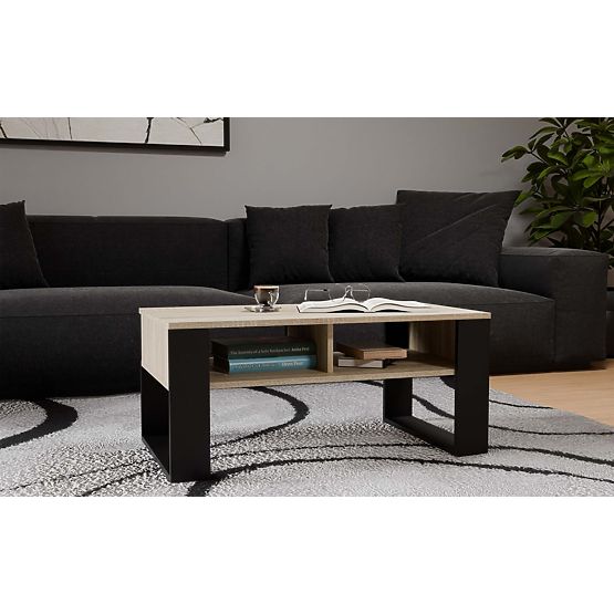 Table basse Modern 2P CHÊNE SONOMA NOIR