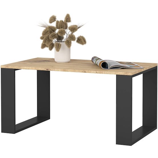 TABLE BASSE NOX CHÊNE ARTISAN / NOIR