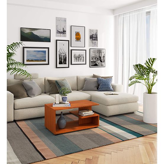 TABLE BASSE PIN AULNE