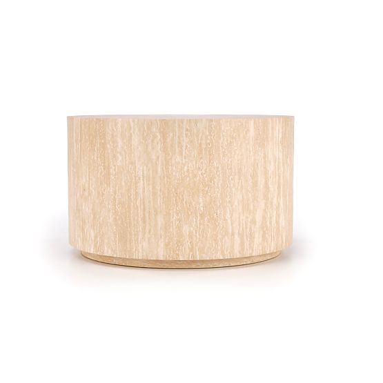 Table basse TRAVERTINO RONDE, travertin