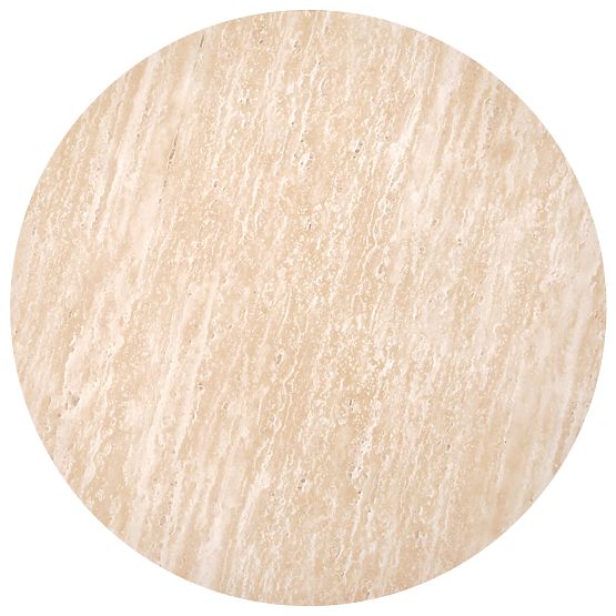 Table basse TRAVERTINO RONDE, travertin