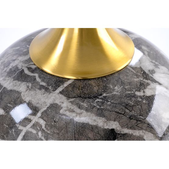 Table basse ROSA marbre blanc / marbre gris / or (2p=1ks)