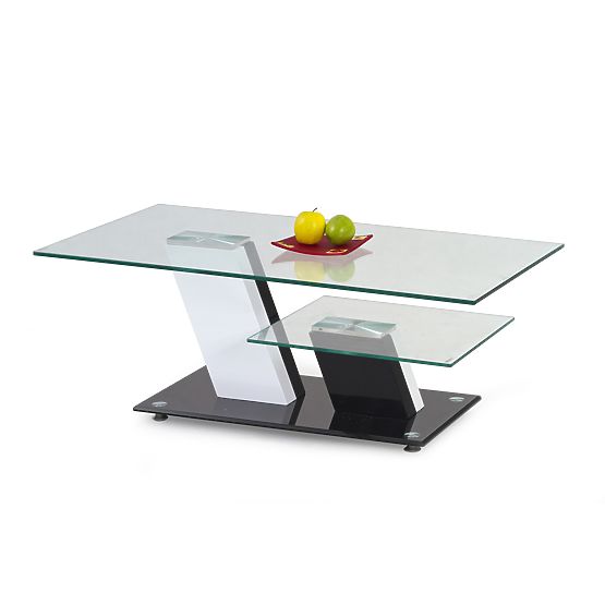 Table basse SAVANA blanc-noir (2p=1ks)