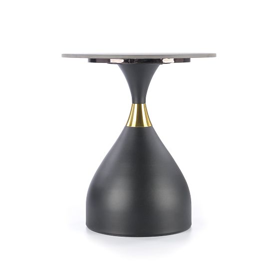 Table basse SCALITA marbre noir / noir / doré (2p=1ks)
