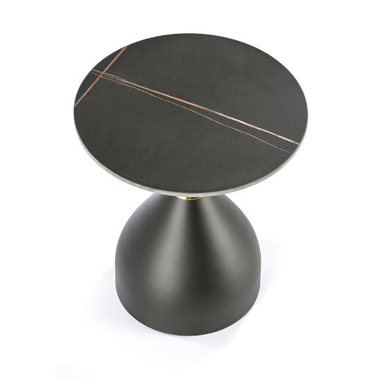 Table basse SCALITA marbre noir / noir / doré (2p=1ks)