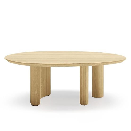 Table basse Segretto, ovale, chêne naturel