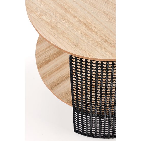 Table basse TRAFICA naturel/noir