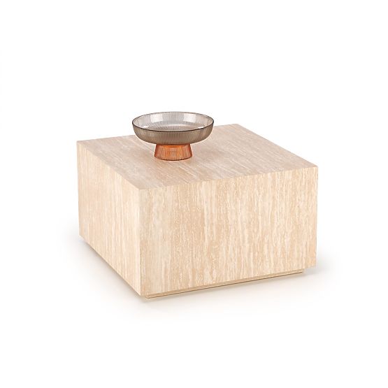 Table basse TRAVERTINO KWADRAT, travertin (1p=1ks)
