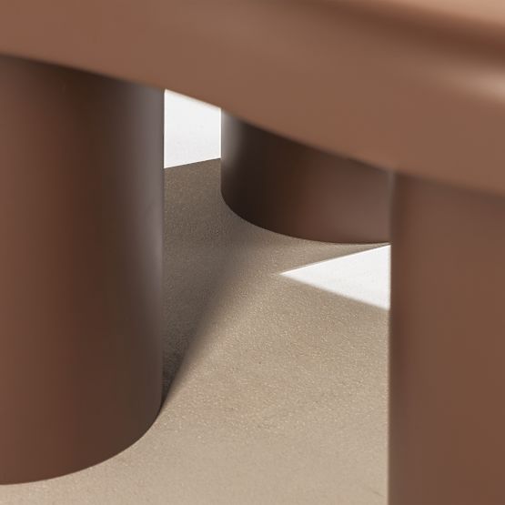 Table basse Vercelli 100 cm, choco