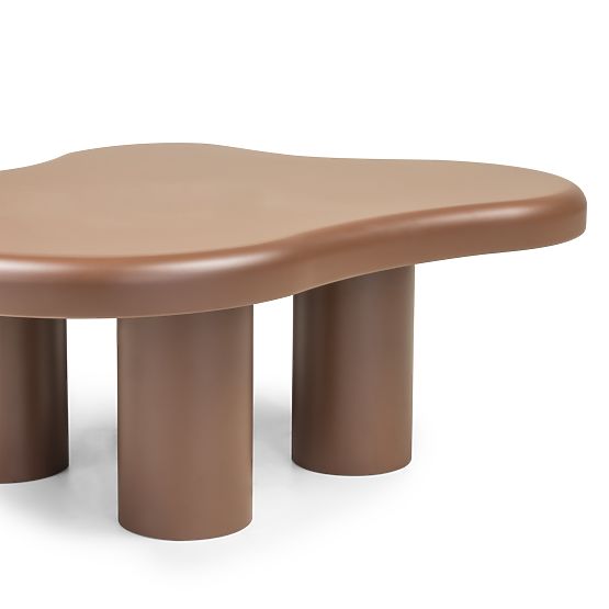 Table basse Vercelli 100 cm, choco