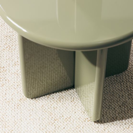 Table basse Vivid 50 cm, olive, brillant