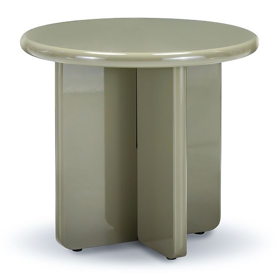 Table basse Vivid 50 cm, olive, brillant