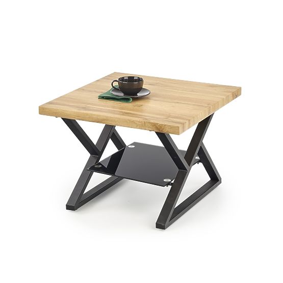 Table basse XENA KWADRAT noir / naturel (2p=1ks)