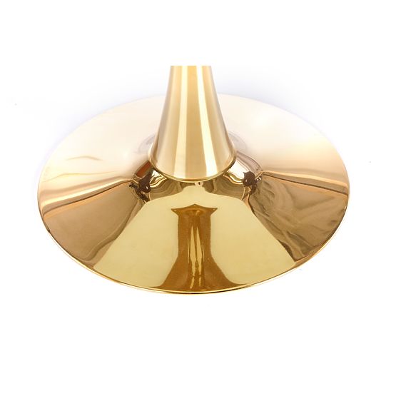 Table CASEMIRO plateau - marbre blanc, pied - doré (2p=1ks)