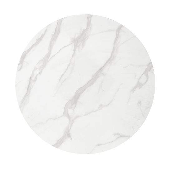 Table CASEMIRO plateau - marbre blanc, pied - doré (2p=1ks)