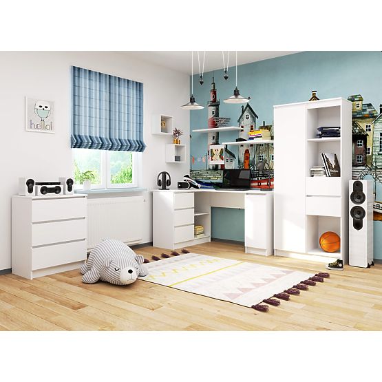 TABLE D'ANGLE B20 CLP GAUCHE PK BLANC