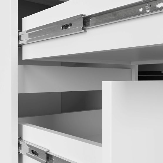 TABLE D'ANGLE B20 CLP GAUCHE PK BLANC