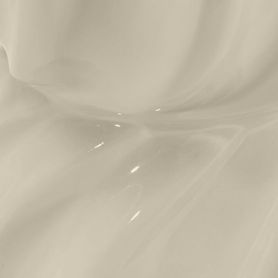 Table d'appoint Bloom 35 cm, beige, brillant