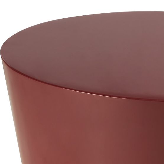 Table d'appoint Eclipso, 40 cm, bordeaux-brun, brillant